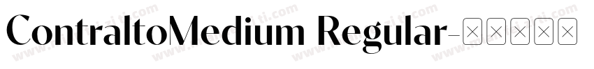 ContraltoMedium Regular字体转换